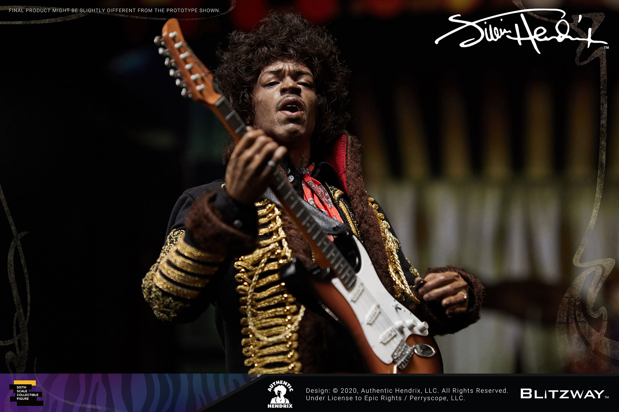 Blitzway Jimi Hendrix Sixth Scale Figure